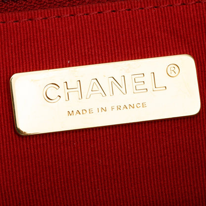 Chanel 2022 Black Lambskin Quilted Large 19 Flap Bag