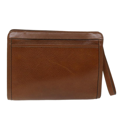 Luxury CELINE Clutch Bag Leather Brown  68346