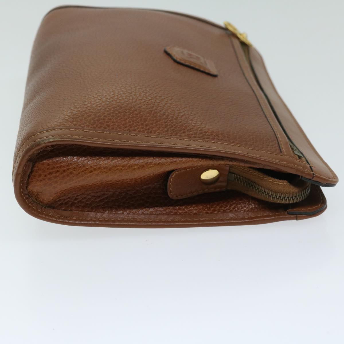 Luxury CELINE Clutch Bag Leather Brown  68346