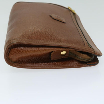 Luxury CELINE Clutch Bag Leather Brown  68346