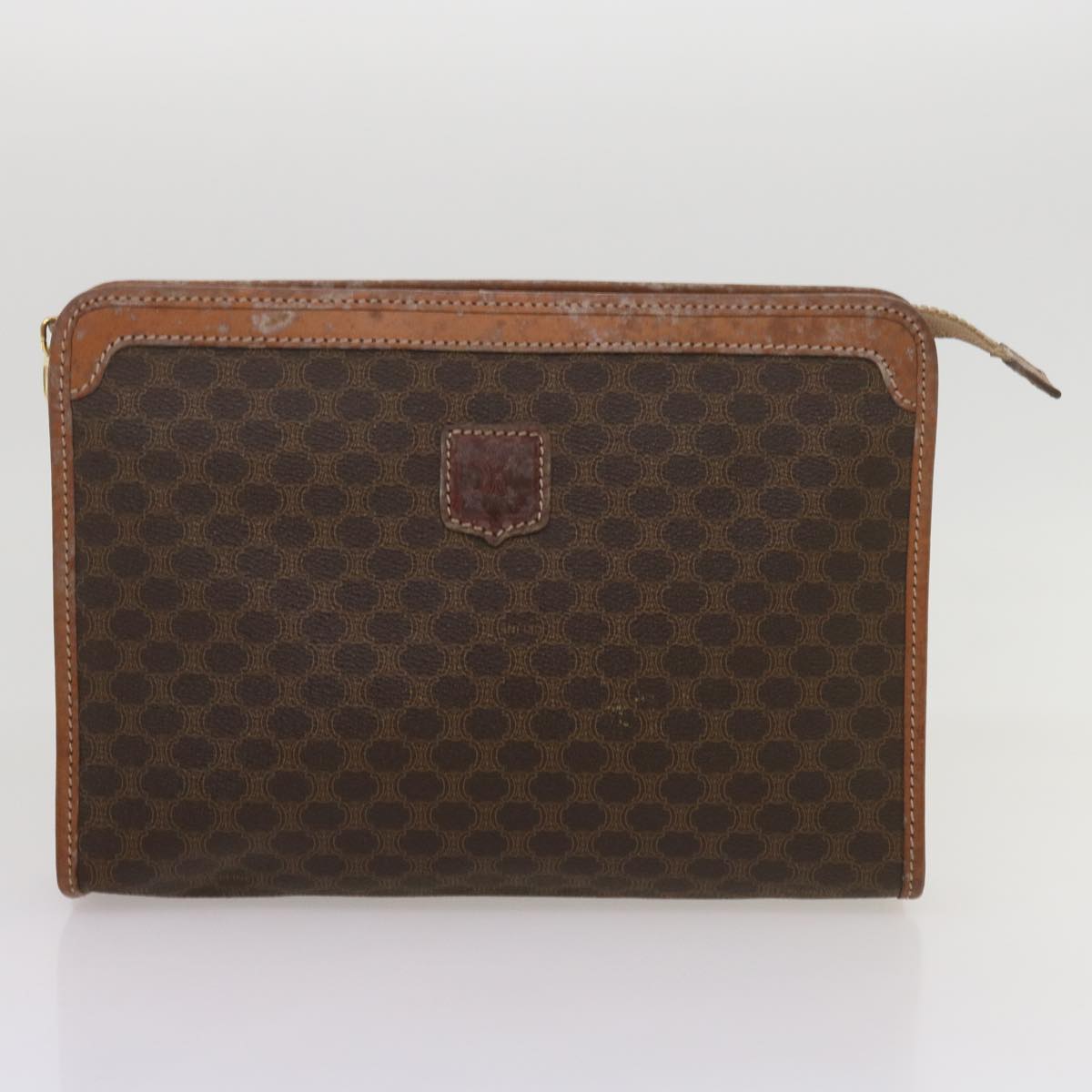 Luxury CELINE Macadam Canvas Clutch Bag PVC 4Set Brown Black  68347