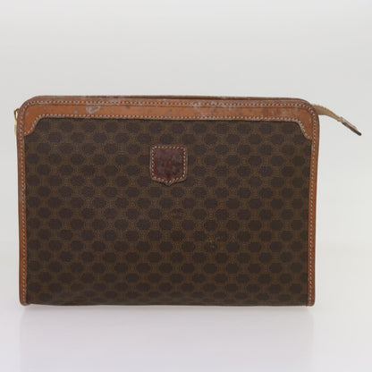 Luxury CELINE Macadam Canvas Clutch Bag PVC 4Set Brown Black  68347