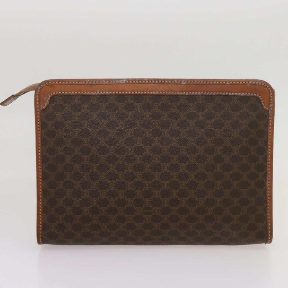 Luxury CELINE Macadam Canvas Clutch Bag PVC 4Set Brown Black  68347