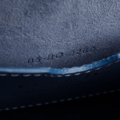Christian Dior 2020 Blue Box Calfskin Medium Bobby Flap Bag