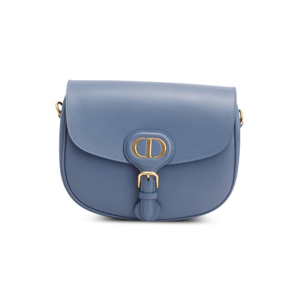 Christian Dior 2020 Blue Box Calfskin Medium Bobby Flap Bag