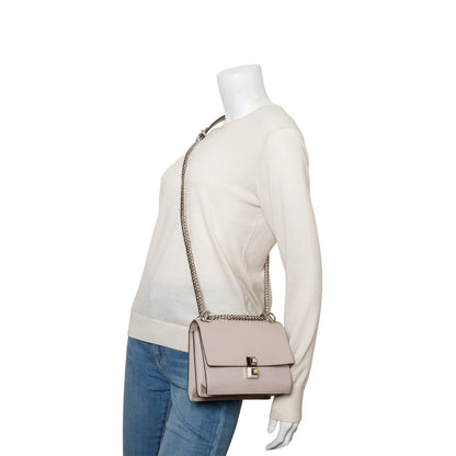 Fendi Pink Calfskin Leather Small Kan I Shoulder Bag