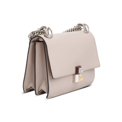 Fendi Pink Calfskin Leather Small Kan I Shoulder Bag