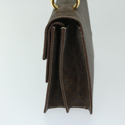 Luxury CELINE Macadam Canvas Hand Bag PVC Brown  68359