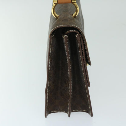 Luxury CELINE Macadam Canvas Hand Bag PVC Brown  68359