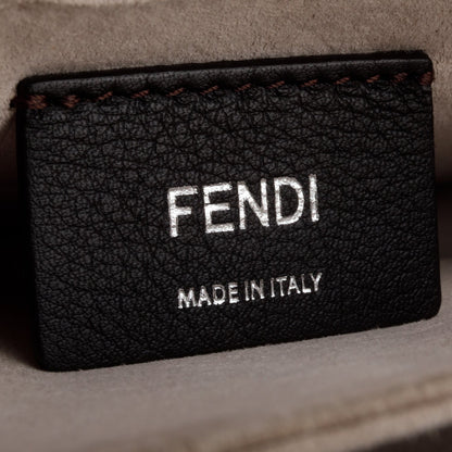 Fendi Pink Calfskin Leather Small Kan I Shoulder Bag