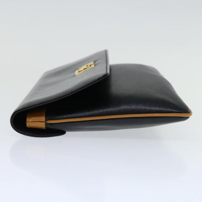 Luxury CELINE Clutch Bag Leather Black  68363