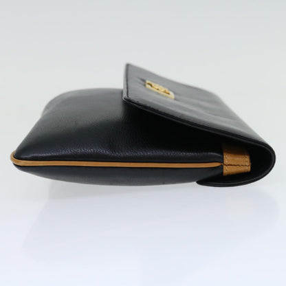 Luxury CELINE Clutch Bag Leather Black  68363