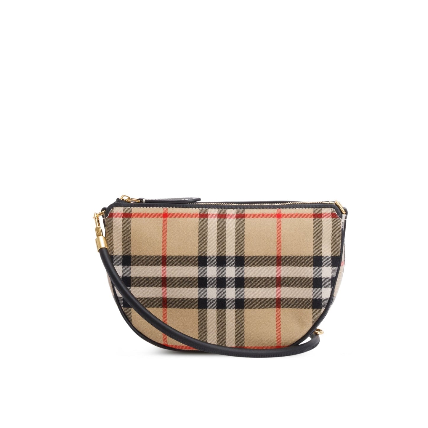 Burberry Beige Vintage Check Canvas Olympia Slim Pouch