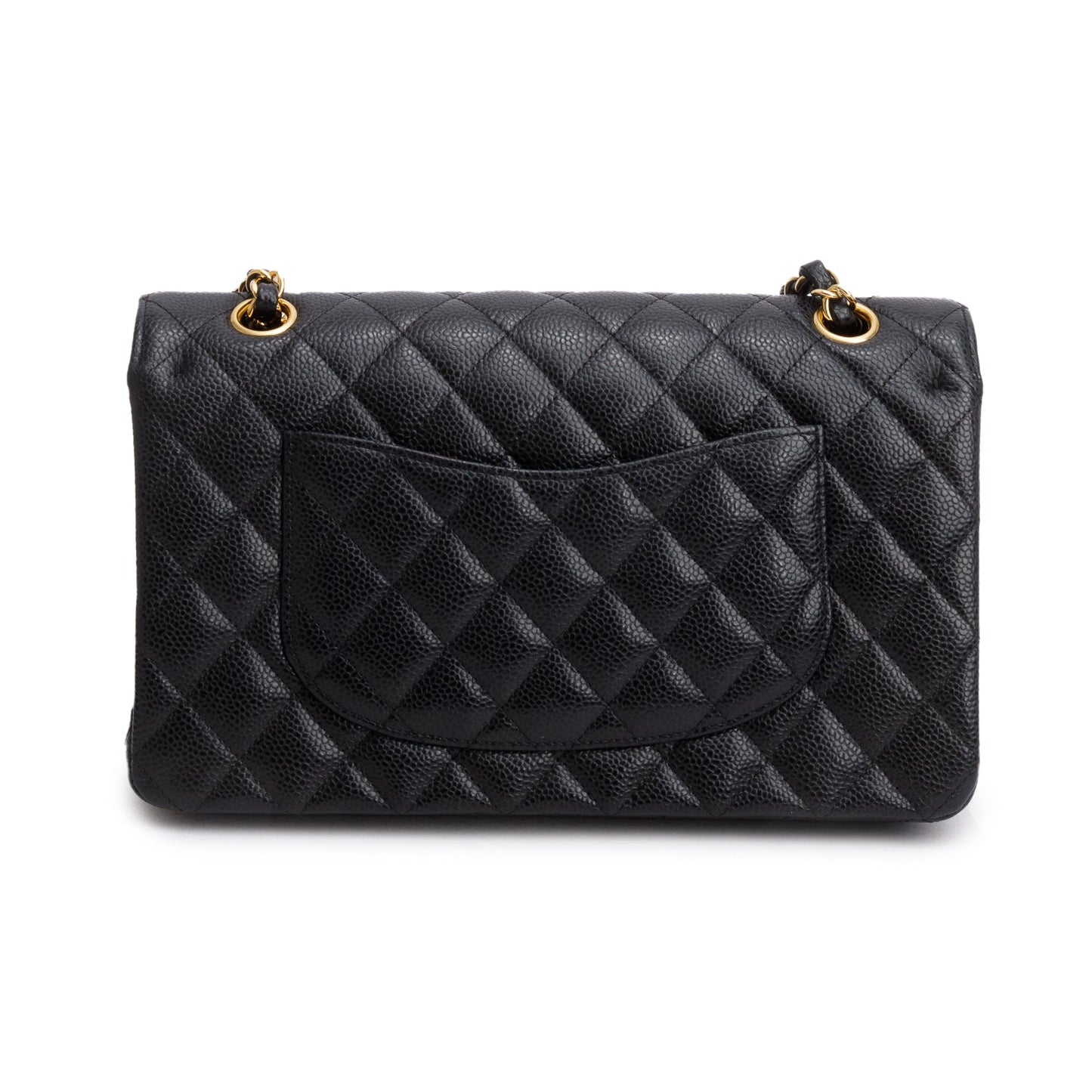 Chanel Black Caviar Classic Medium Double Flap Bag