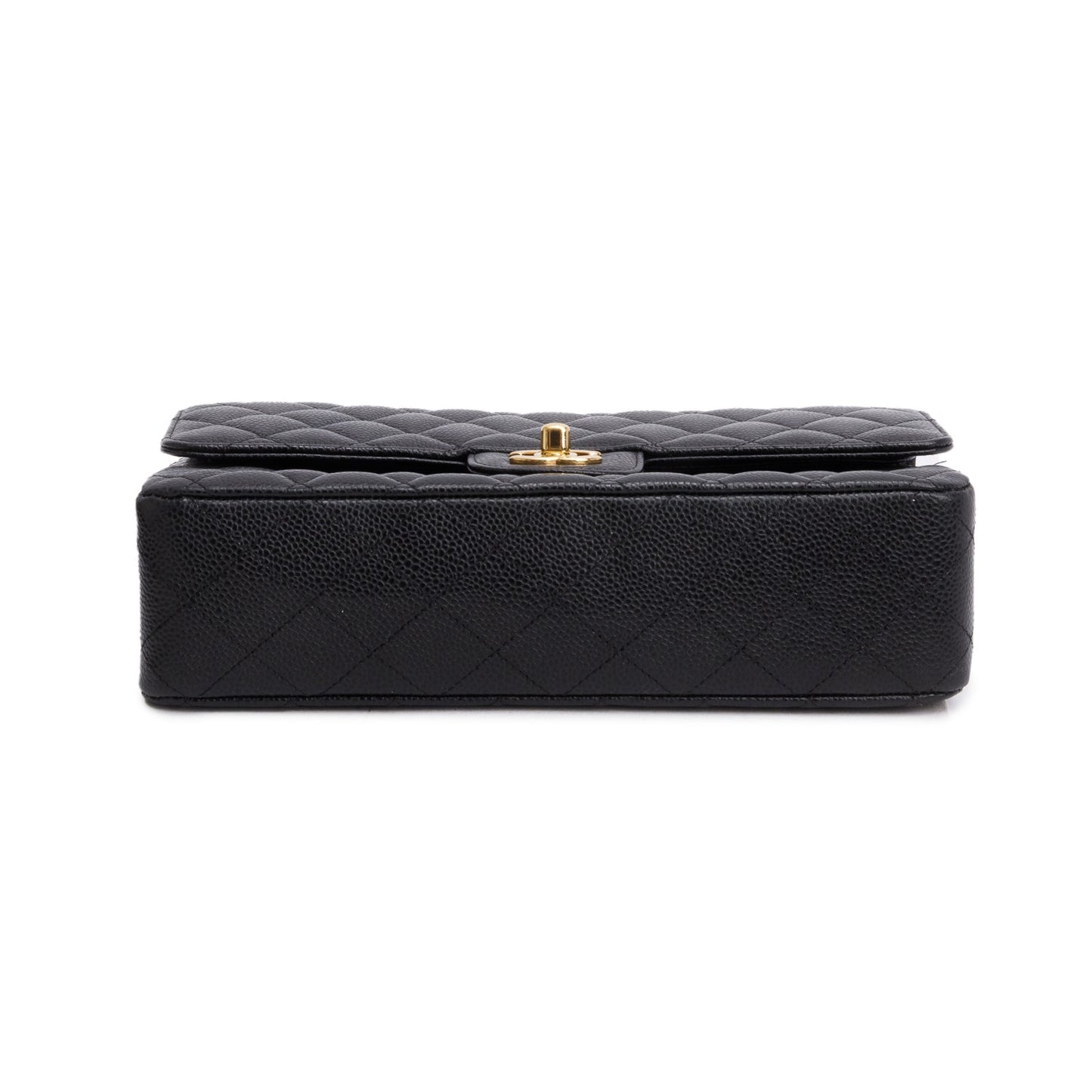 Chanel Black Caviar Classic Medium Double Flap Bag