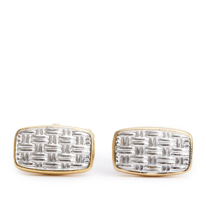 Christian Dior Vintage Two-Tone Cufflinks