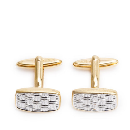 Christian Dior Vintage Two-Tone Cufflinks