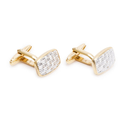 Christian Dior Vintage Two-Tone Cufflinks