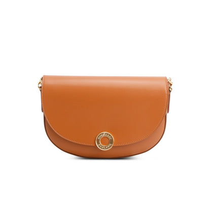 Burberry Brown Calfskin Claudinne Crossbody Bag