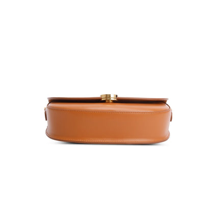 Burberry Brown Calfskin Claudinne Crossbody Bag