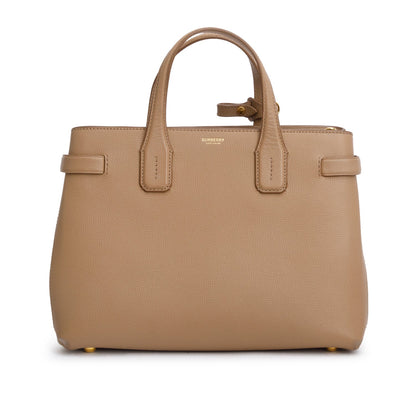 Burberry Brown Derby Calfskin Medium Banner Tote