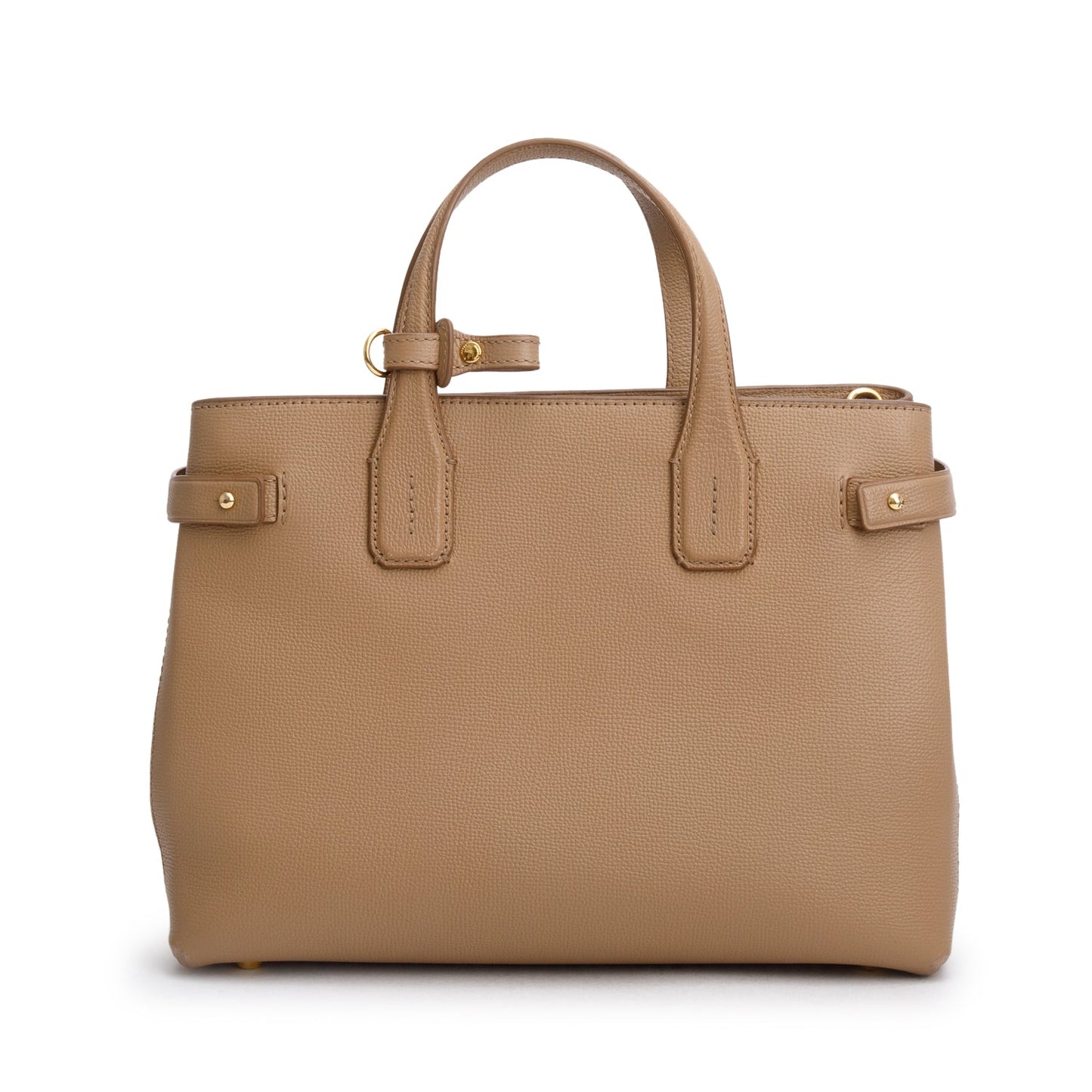 Burberry Brown Derby Calfskin Medium Banner Tote