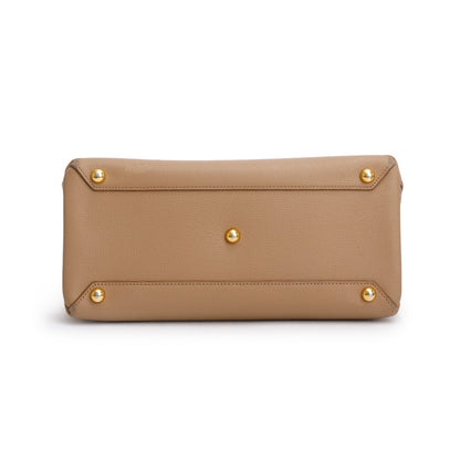 Burberry Brown Derby Calfskin Medium Banner Tote