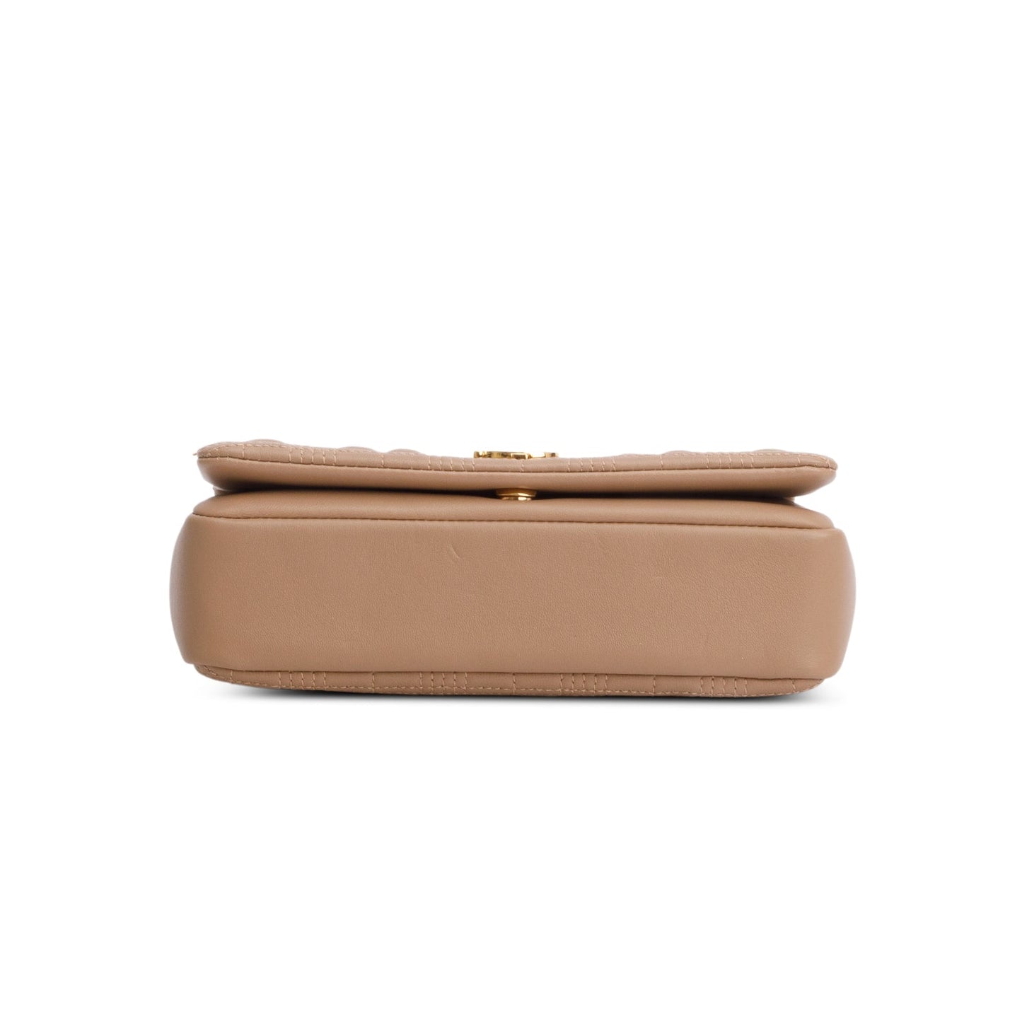 Burberry Brown Lambskin Quilted Small Lola Bag