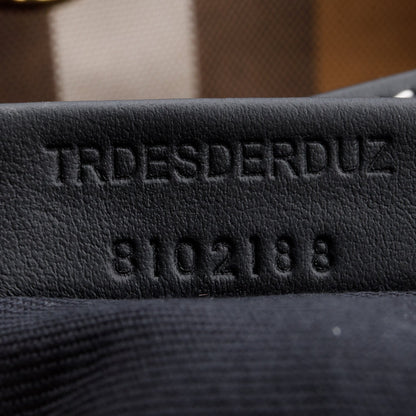 Burberry Brown Canvas Ashby Check Bucket Bag