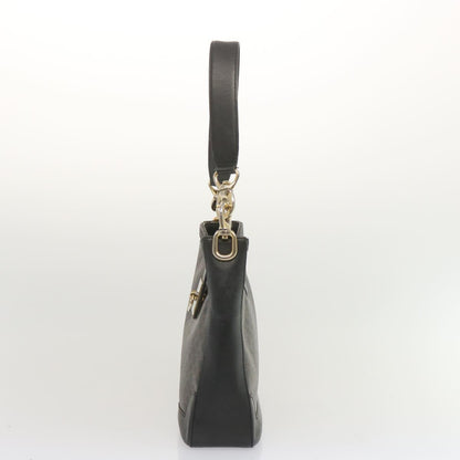 Luxury CELINE Macadam Canvas Shoulder Bag PVC Black  68449