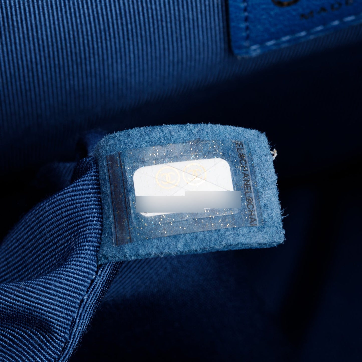 Chanel Blue Quilted Goatskin Coco Curve Flap Messenger Bag