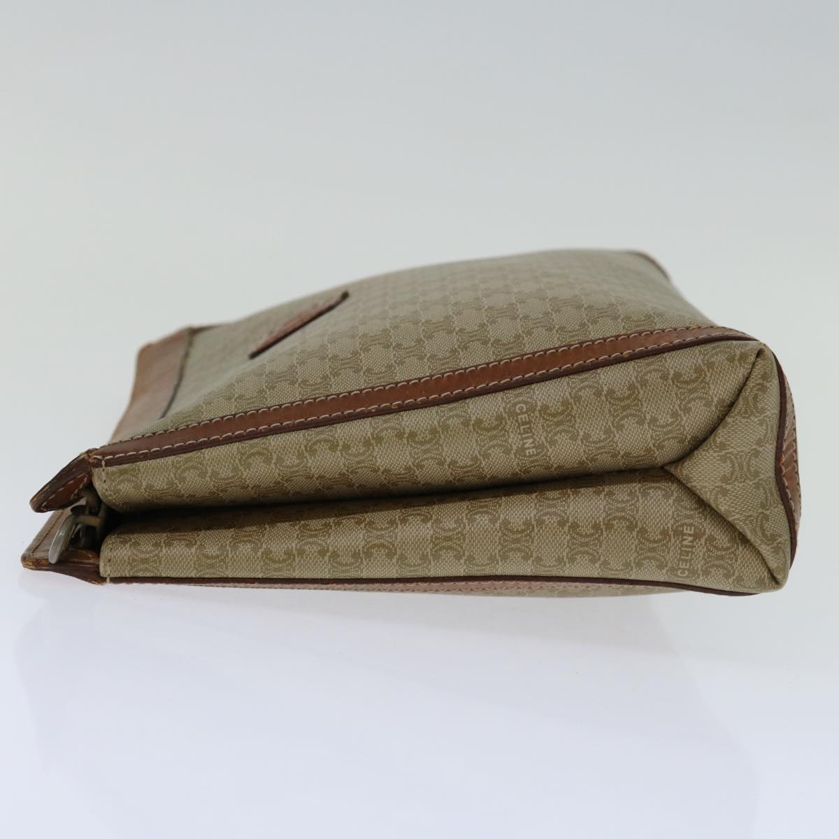 Luxury CELINE Macadam Canvas Clutch Bag Beige  68510