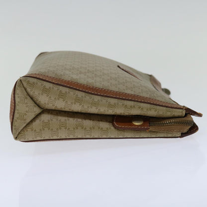 Luxury CELINE Macadam Canvas Clutch Bag Beige  68510
