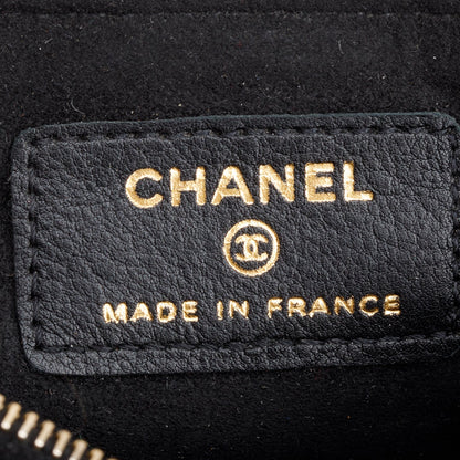 Chanel Black Velvet O-Phone Holder Pouch
