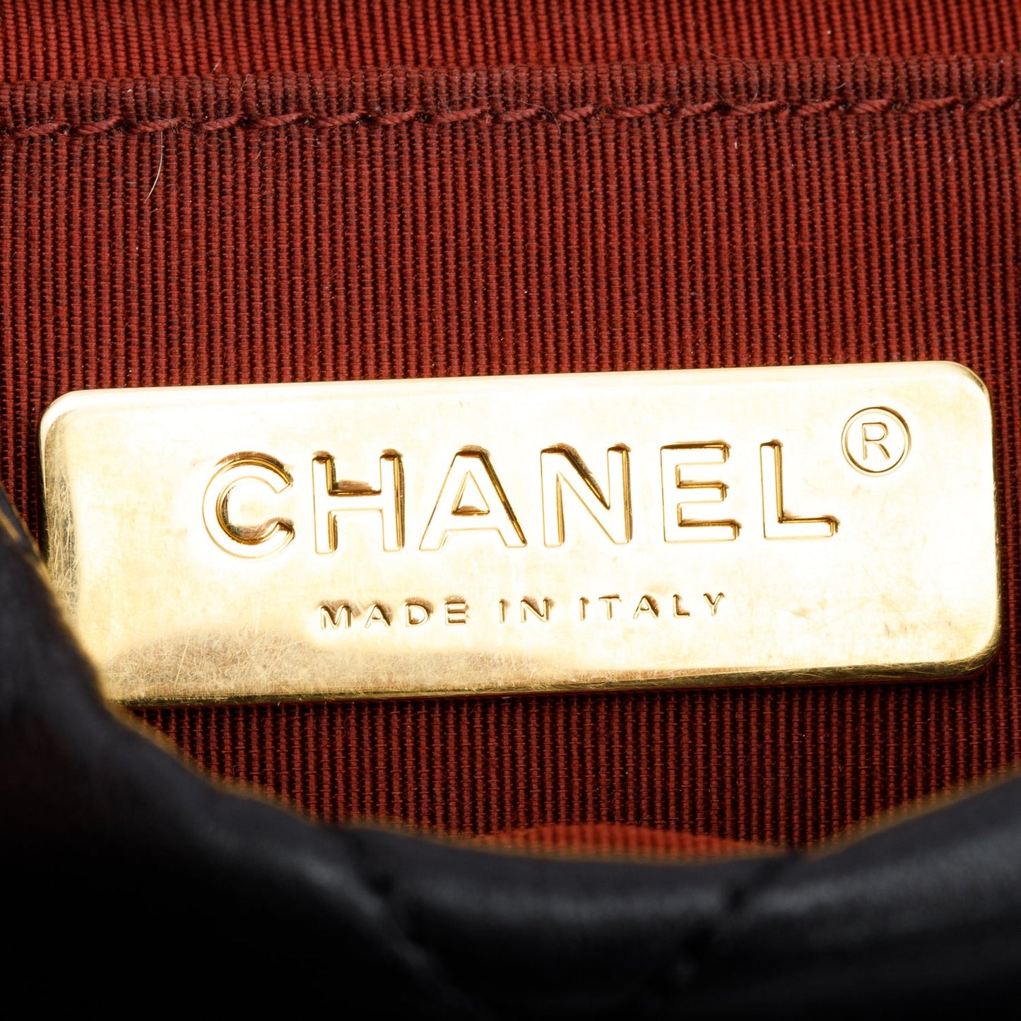 Chanel Black Lambskin Quilted 19 Waist Bag