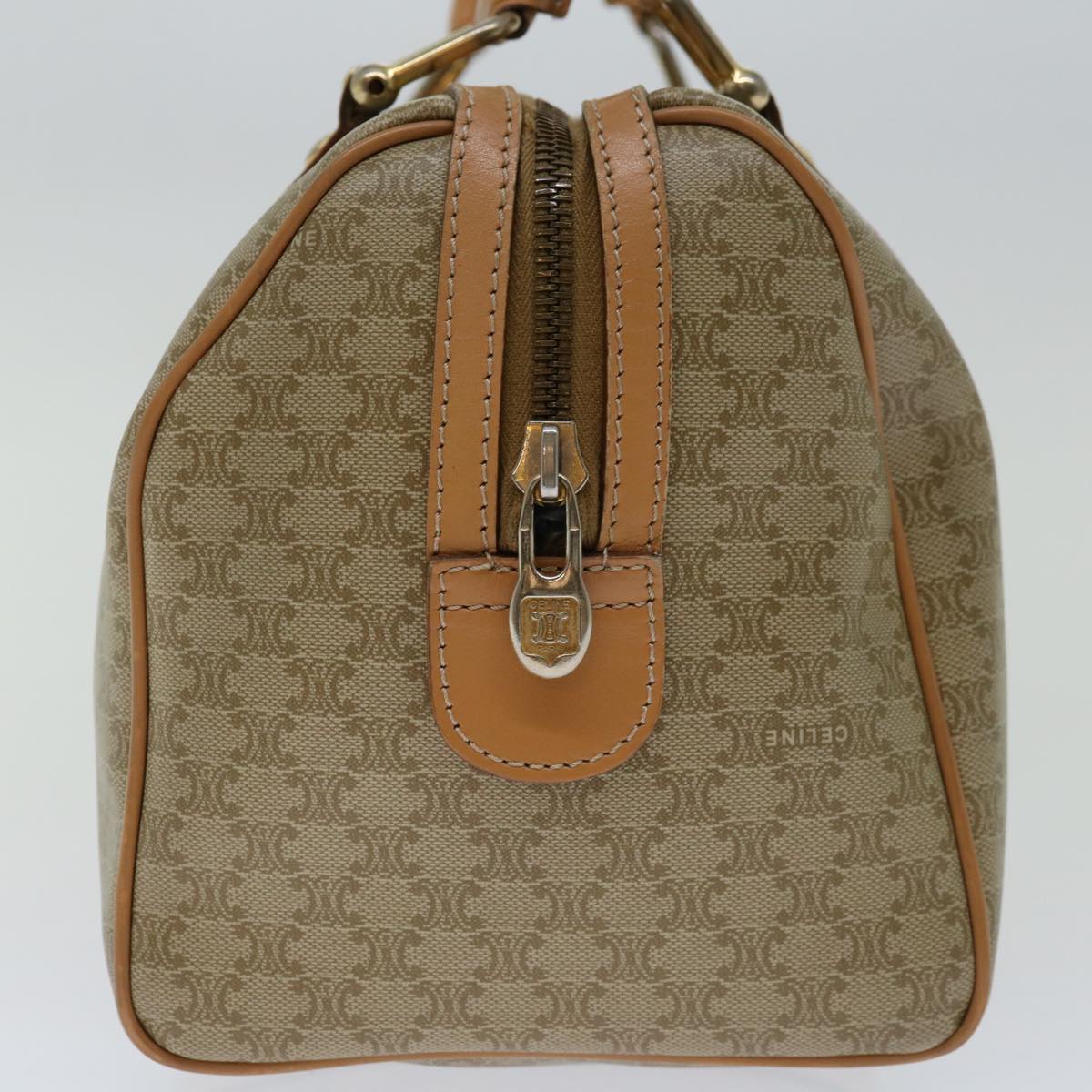 Luxury CELINE Macadam Canvas Hand Bag Beige  68570