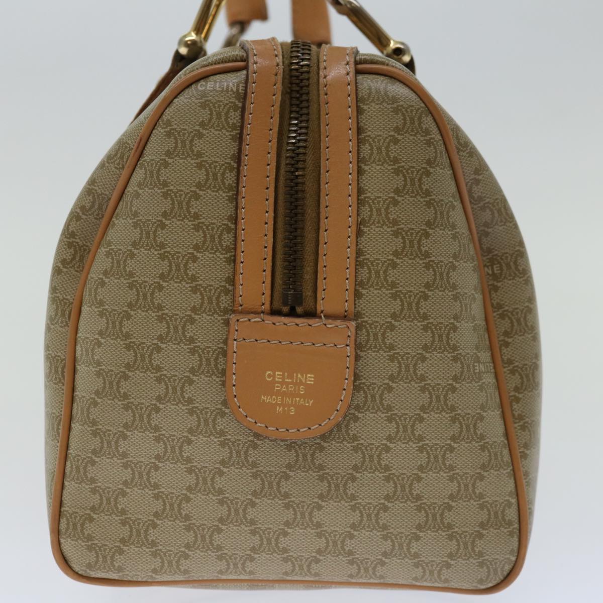 Luxury CELINE Macadam Canvas Hand Bag Beige  68570
