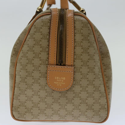 Luxury CELINE Macadam Canvas Hand Bag Beige  68570