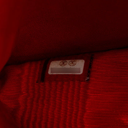 Chanel Red Caviar Timeless CC Compact French Wallet