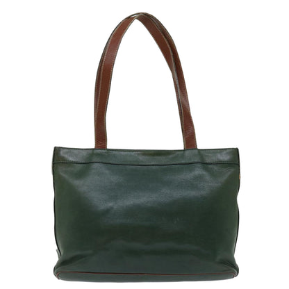 Luxury CELINE Tote Bag Leather Green  68605