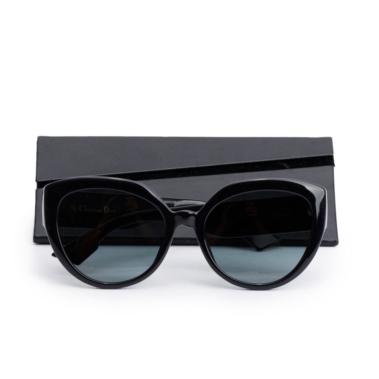 Christian Dior DDiorF Black Acetate Cat Eye Sunglasses