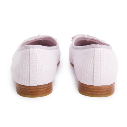 Chanel Purple Monochrome Canvas CC Cap Toe Ballet Flats, Size 39.5
