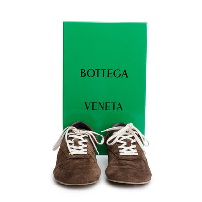 Bottega Veneta Brown Suede Orbit Flash Sneakers, Size 39