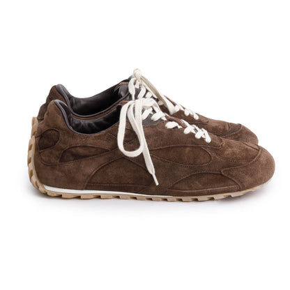 Bottega Veneta Brown Suede Orbit Flash Sneakers, Size 39