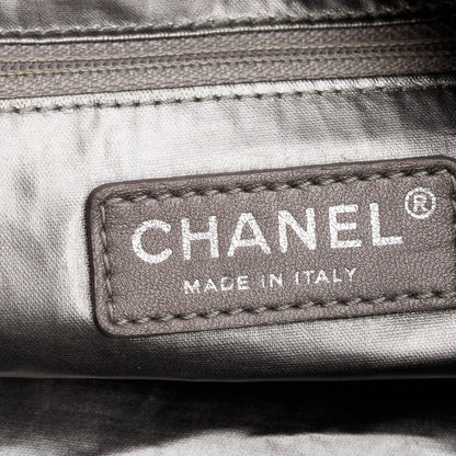 Chanel Black Lambskin Quilted Large Paris Moscou Red Square Hobo