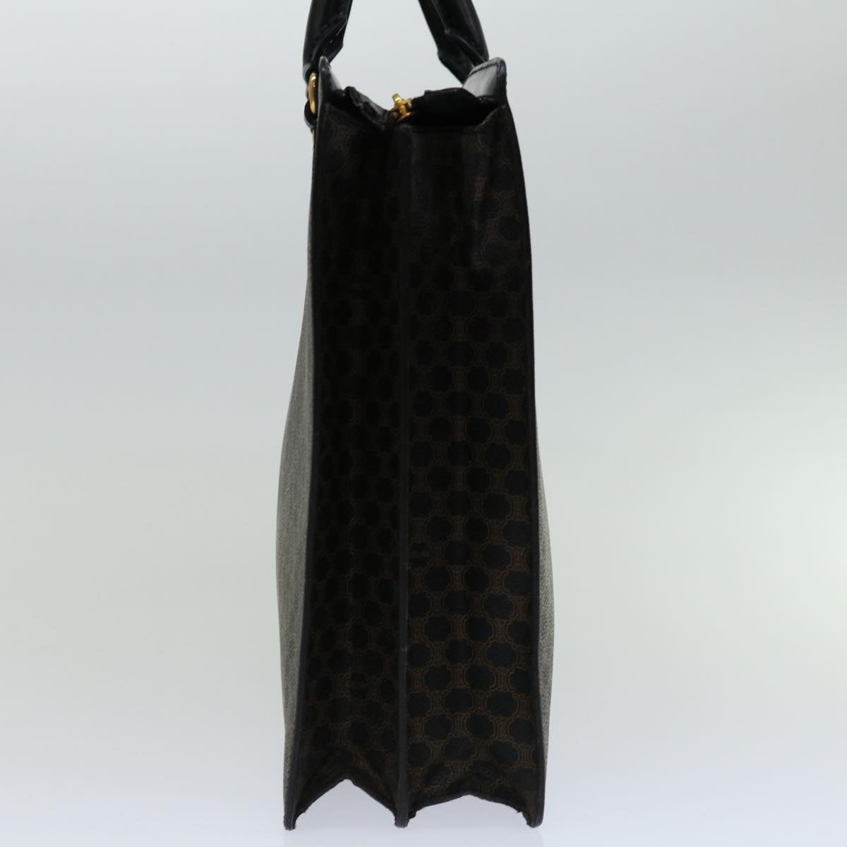 Luxury CELINE Macadam Canvas Tote Bag PVC Leather Black  68685