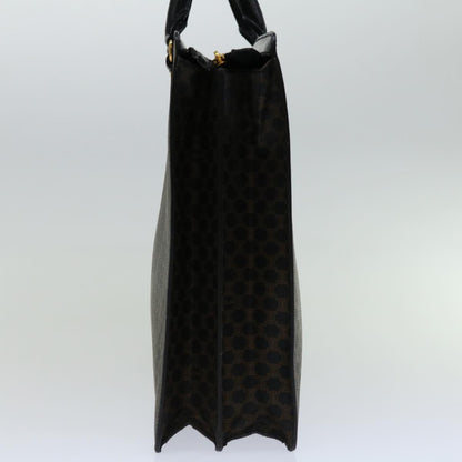 Luxury CELINE Macadam Canvas Tote Bag PVC Leather Black  68685