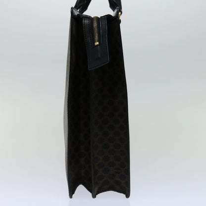 Luxury CELINE Macadam Canvas Tote Bag PVC Leather Black  68685