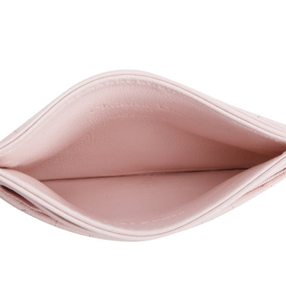 Christian Dior 2025 Pink Cannage Lambskin Lucky Lady Dior Freesia Card Holder