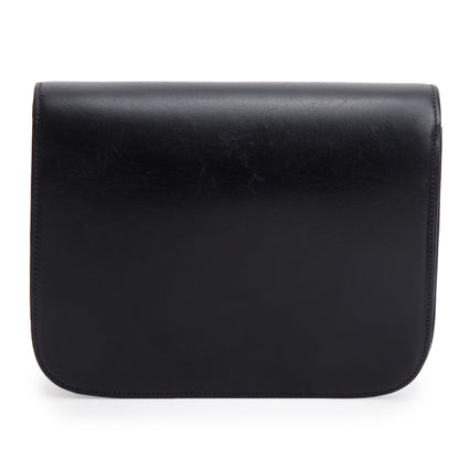 Celine Black Box Calfskin Medium Classic Box Flap Bag